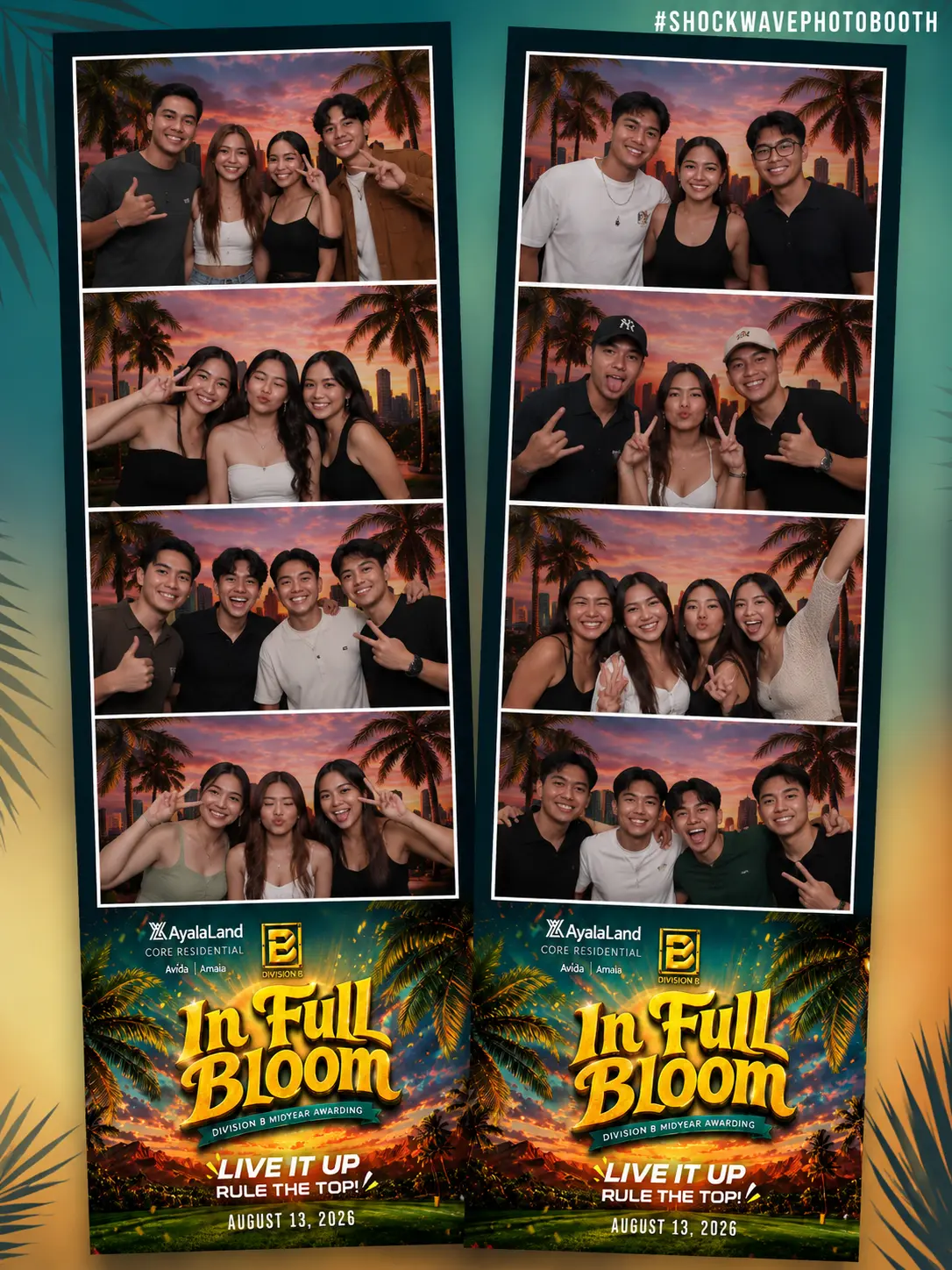 Example branded photobooth print layout